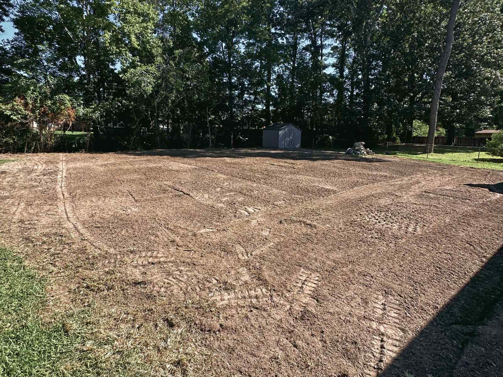 Graded backyard